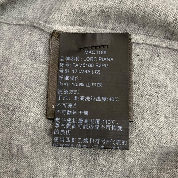 Loro Piana Gray cashmere crewneck long-sleeve sweatshirt - Picture 6 of 7